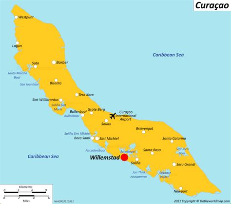 Curaçao Maps | Netherlands | Detailed Maps of Curaçao Island