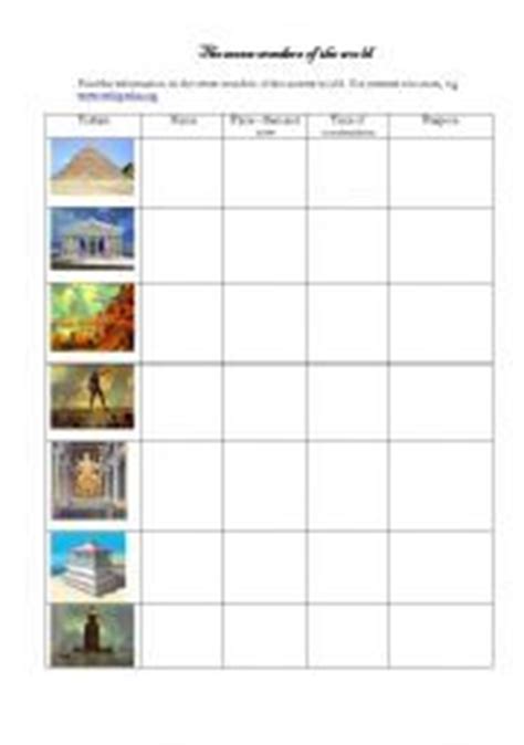 English teaching worksheets: Wonders of the World | 7 wonders of the world | Wonders of the ...