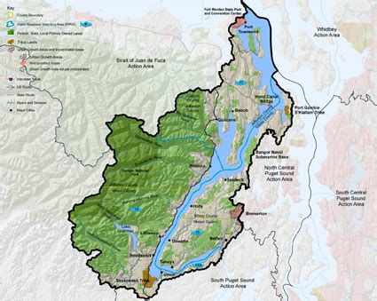 Hood Canal Washington Map - Detailed Map