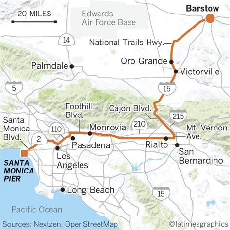 Route 66 Map California – Map Of The Usa With State Names