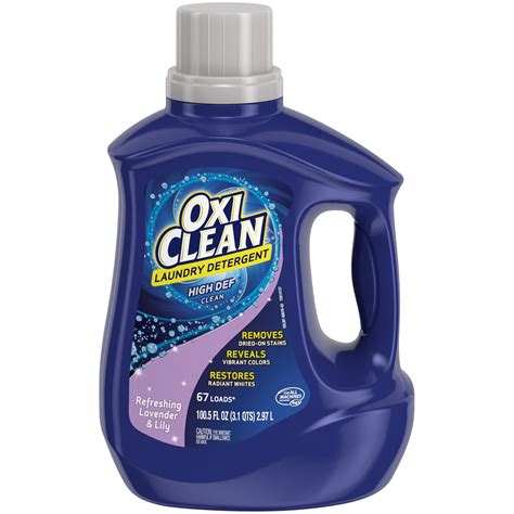 OxiClean Liquid Laundry Detergent, Refreshing Lavender & Lily Scent, 100.5 oz. - Walmart.com ...