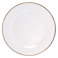 View White Stoneware Dinner Plates with