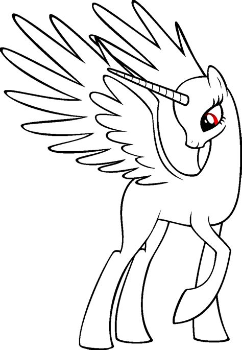 Mlp Base Alicorn Coloring Pages Coloring Pages