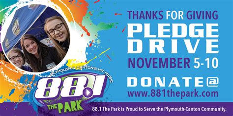 88.1 the Park Thanks for Giving Pledge Drive – November 5-10 – 88.1 The ...