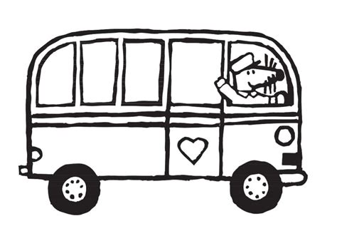 Maisy is Driving Bus coloring page - Download, Print or Color Online ...