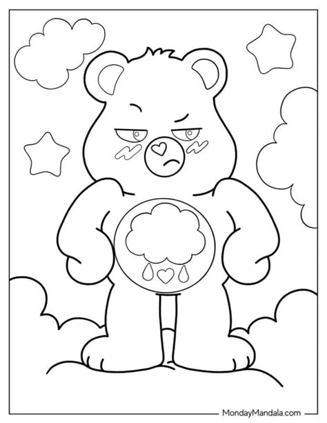 Grumpy Care Bears Coloring Pages