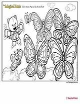 Magical Attic Butterflies Coloring Page  TeacherVision sketch template