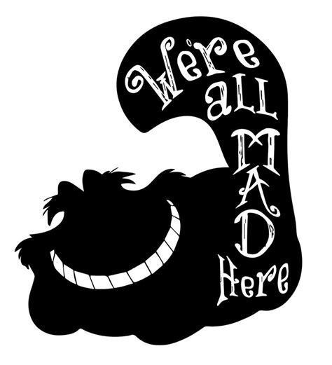 We're All Mad Here SVG - Etsy