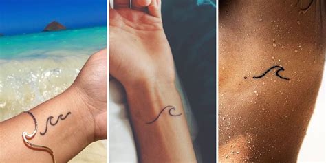 26 Super Simple Wave Tattoo Designs - TattooBlend