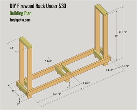 4 FREE Firewood Rack Plans Built from 2x4s (Two Under $30)