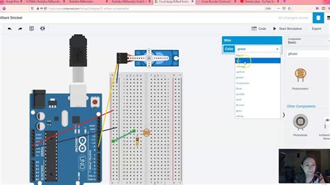 Arduino Lesson 4B: Photoresistor and Servo - YouTube