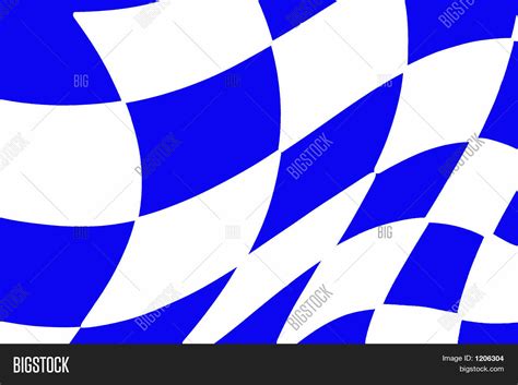 Blue And White Checkered Flag Stock Photo & Stock Images | Bigstock