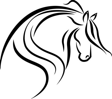 Horse Head Outline | Free Download Clip Art | Free Clip Art | on ... - ClipArt Best - ClipArt ...