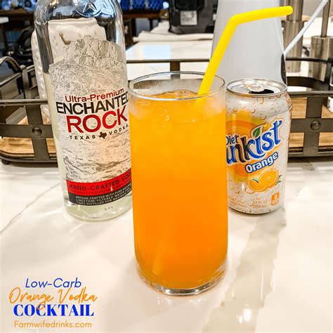 Low-Carb Orange Vodka Cocktail - The Farmwife Drinks