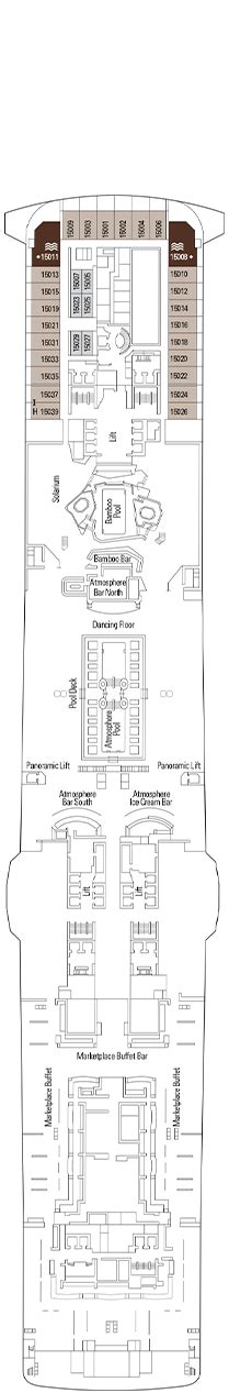 MSC Meraviglia Deck plan & cabin plan