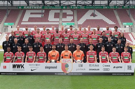 FC Augsburg - Kader, Spielplan und weitere Infos zur Mannschaft