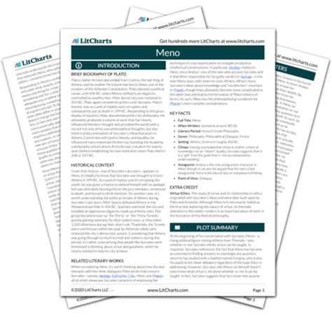 Meno by Plato Plot Summary | LitCharts