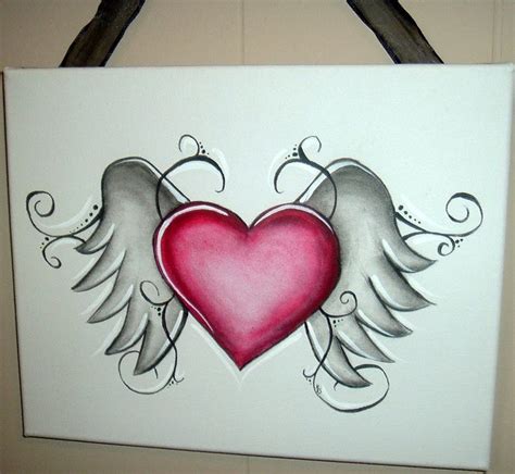 Pin by Mi Numero on Drawings ️ | Heart drawing, Wings drawing, Heart pencil drawing