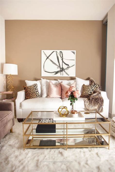 glam living room. gold accents with leopard print and pops of pink… glam living room. gold ...