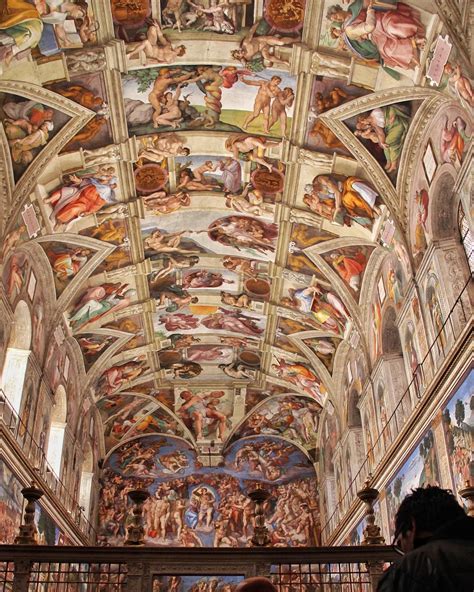 Michelangelo painted this Sistine Chapel in the Vatican hundreds of years ago... but today no ...