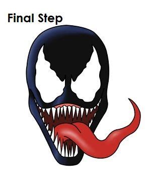 How to Draw Venom Final Step | Imagenes de venom, Dibujos a lapis ...