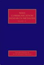 Mass Communication Research Methods | SAGE Publications Ltd