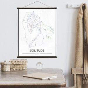 Solitude Utah Ski Trail Map Hanging Canvas of Solitude Ski Trail Printed Marketplace - Etsy