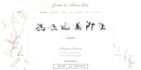 20 Creative Wedding Website Examples - Joy