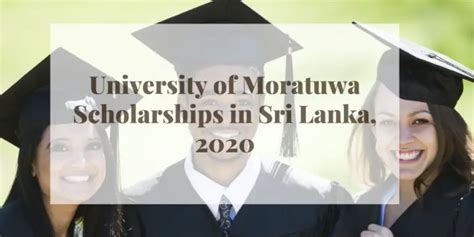 University of Moratuwa Scholarships in Sri Lanka, 2020 - Scholarship ...