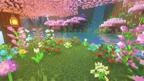 Cherry blossom biome : Minecraft