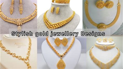 Stylish Bridal Gold jewellery designs 2023 Bridal gold necklace designs ...