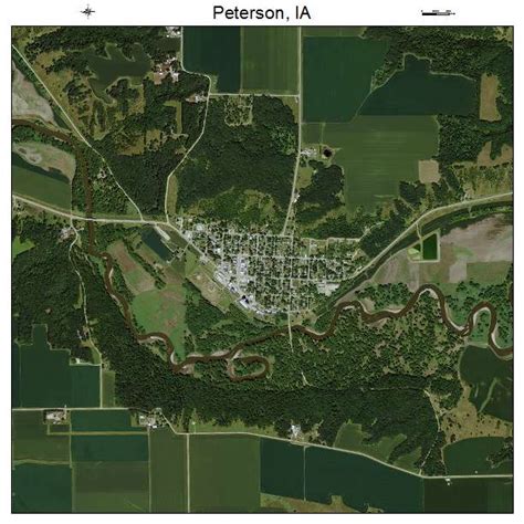 Aerial Photography Map of Peterson, IA Iowa