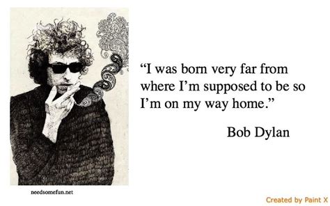 bob dyann quote about being in the middle of an image with his hand on ...