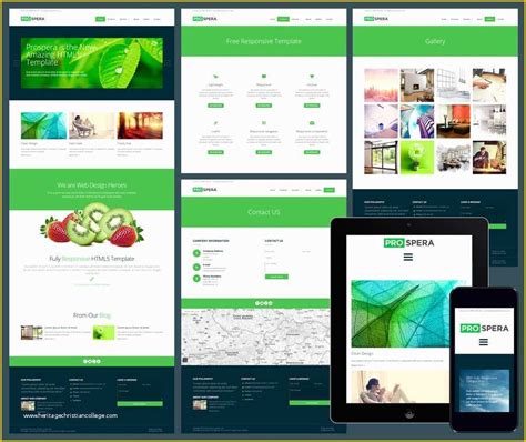 53 Free Responsive Dreamweaver Templates | Heritagechristiancollege