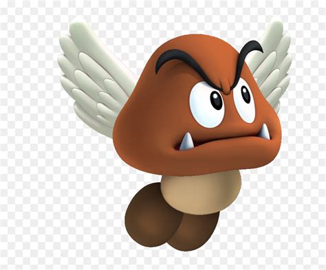 Goomba Transparent Flying Banner Library - Goomba Mario Bros Png, Png ...