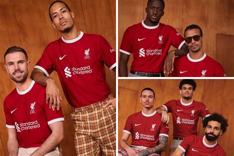 5 photos as Liverpool FC unveil Shankly-inspired new home kit for 2023/24 season - Liverpool FC ...