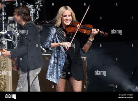 London.UK. Martie Maguire (fiddle) of American band The Chicks at BST ...