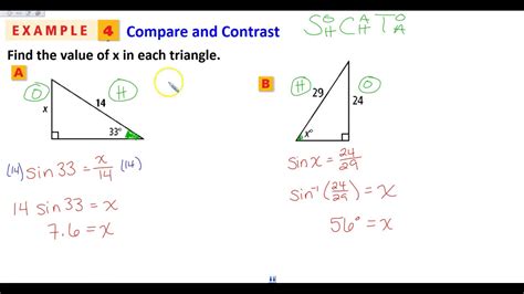 8-3 Solving Right Triangles - YouTube