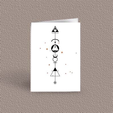 Gemini - Your Geometric Arrow Design by The Steampunk Astrologer