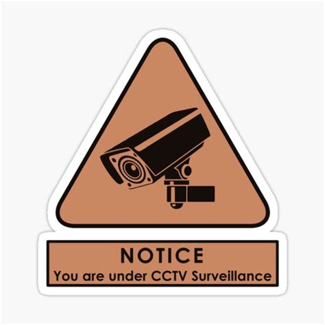 "CCTV SURVEILLANCE STICKERS" Sticker for Sale by Houcine88 | Redbubble