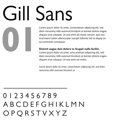 Gill Sans Font Family — Pixelbag Free Design Resources