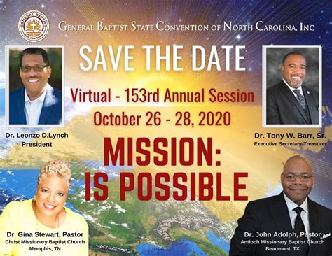 OPENING SESSION: Virtual - 153rd Annual Session of General Baptist State Convention of NC, Inc ...