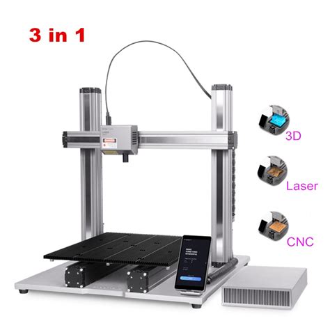 3 in 1 CNC Router Laser Engraver 3D Printer Machine For DIY Learning ...