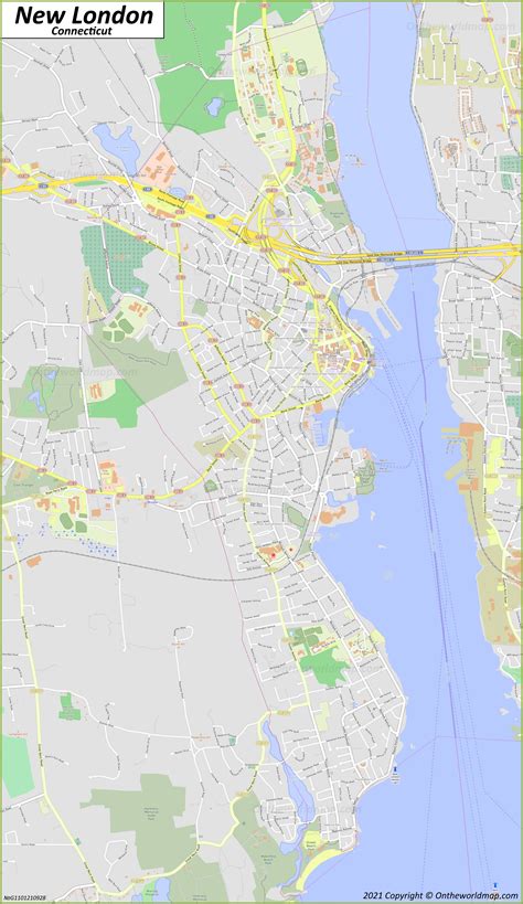 New London Map | Connecticut, U.S. | Discover New London with Detailed Maps