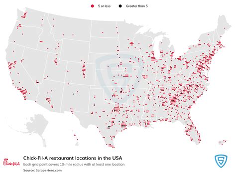 Map Of All 3,059 Chick-Fil-A Locations In The US By State