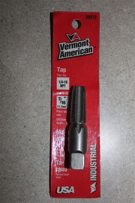 NPT National Pipe Thread Tap USA MADE by VA 1/8"-27, 1/4"-18, 3/8"-18, 1/2"-14 | eBay