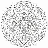 Chill Out With This Simple Mandala Coloring Page sketch template