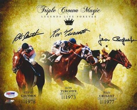 Triple Crown Winning Jockeys Autographed 8x10 Photo - Jan 30, 2021 ...