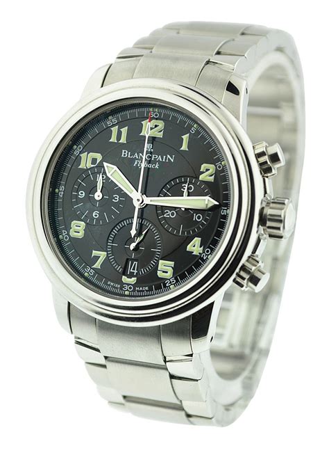 2185F-1130-71 Blancpain Leman Flyback Chronograph Men's | Essential Watches