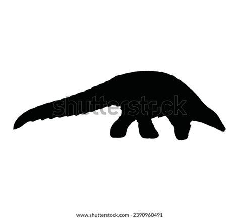 Pangolin Silhouette Pangolin Vector Illustration Pangolin Stock Vector (Royalty Free) 2390960491 ...